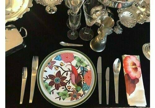 Modernist Flatware Set Carl Auböck Design For Morinox And Amboss 50s Post Modern Lunik 2060 Modern Austrian Design Wedding Luxury Gift photo for sale