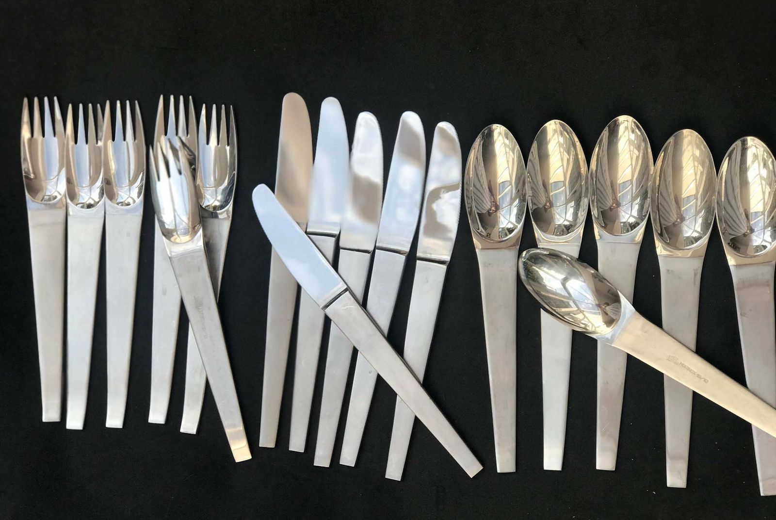 photo for sale Modernist Flatware Set Carl Auböck Design For Morinox And Amboss 50s Post Modern Lunik 2060 Modern Austrian Design Wedding Luxury Gift