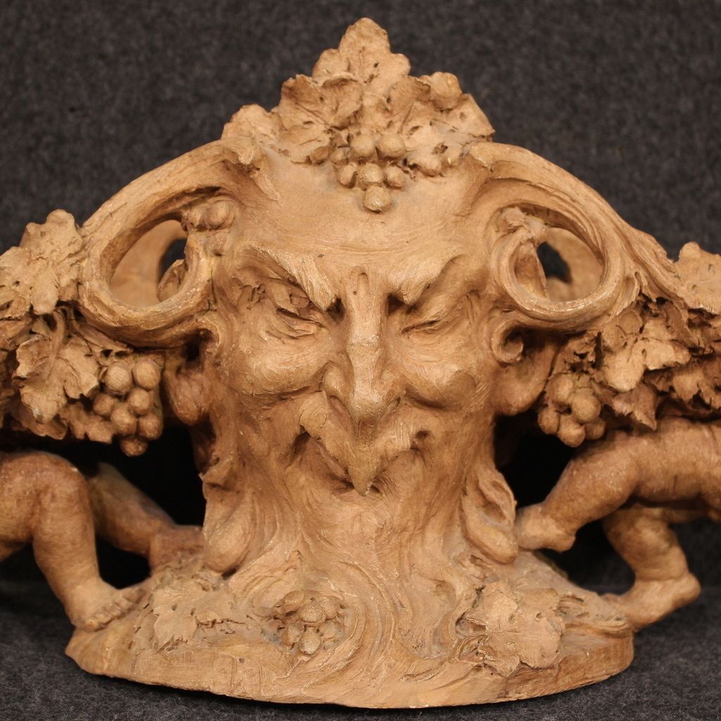 Elegant Terracotta Centerpiece Signed G. Flamand photo for sale