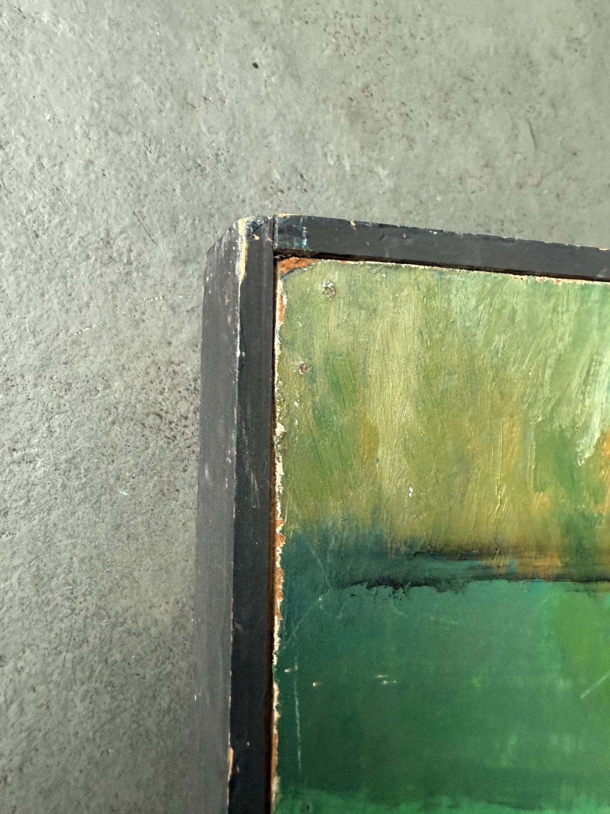 Vintage Abstract Expressionist Oil Painting photo Art