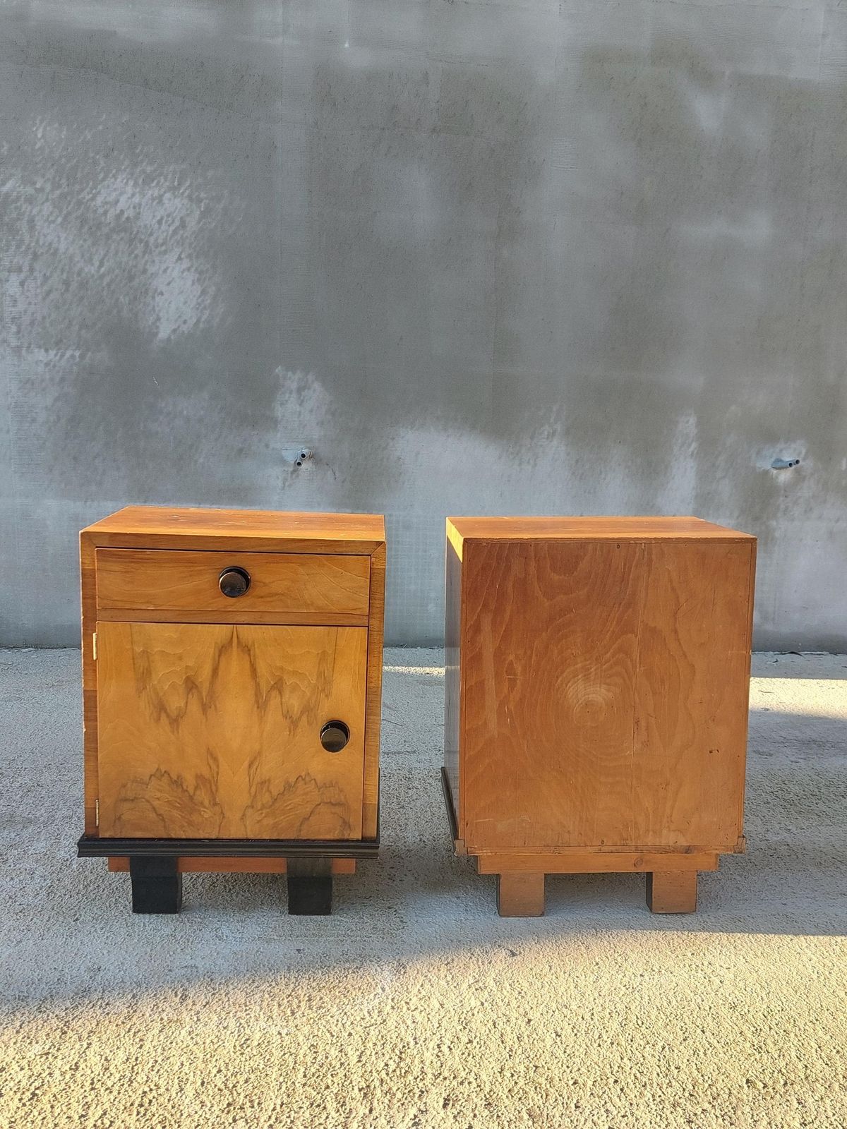 Art Deco Nightstands / Pair /Art Deco Furniture/Art Deco/Antique Nightstands/ Vintage Nightstands/Vintage Furniture/Vintage Nightstands/30's photo buy