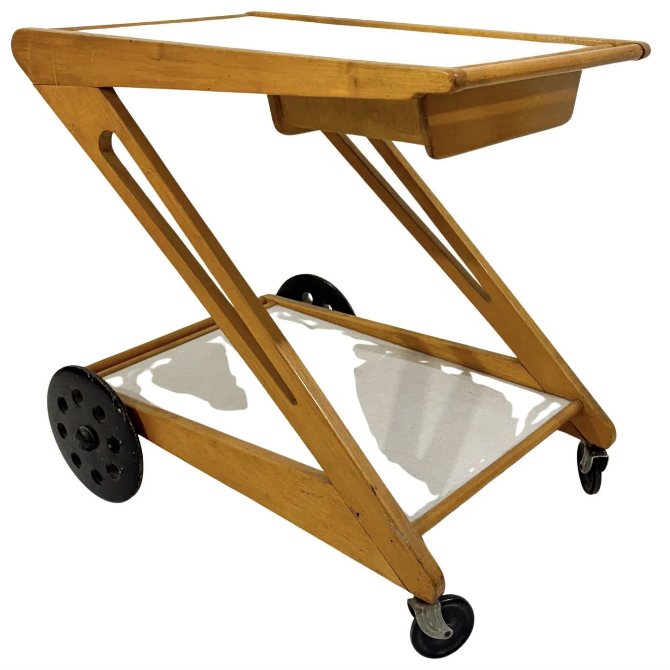 Bar Cart ” Mobilo Pe03″ By Cees Braakman For Pastoe, 1950s