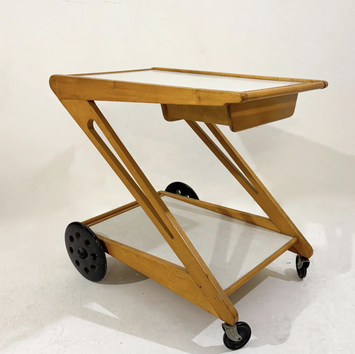Bar Cart ” Mobilo Pe03″ By Cees Braakman For Pastoe, 1950s photo buy