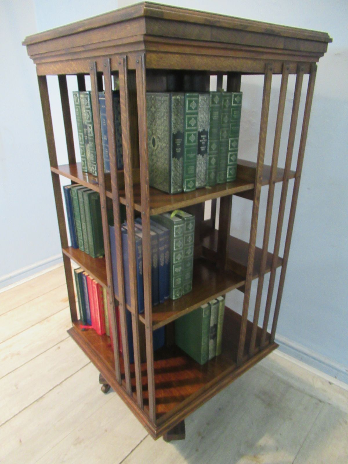 Tall Oak Edwardian   Revolving Bookcase photo 475.0
