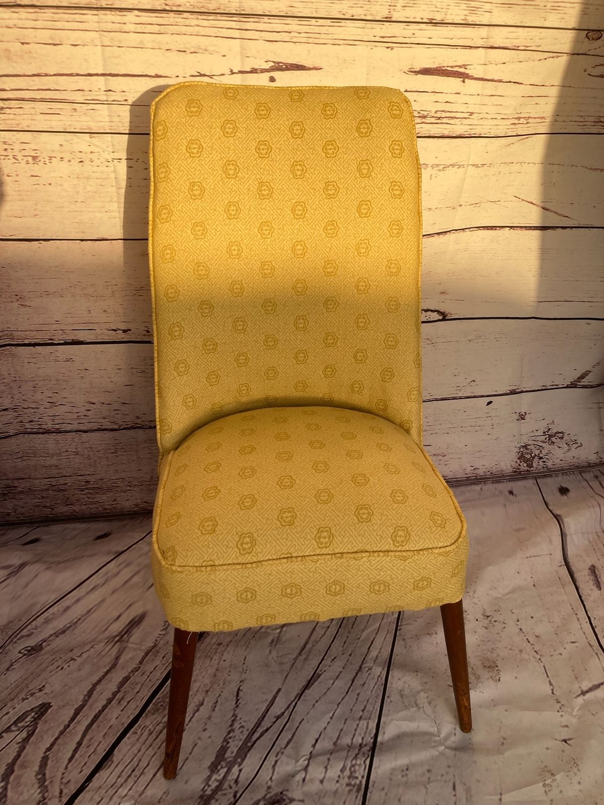 1950's Metal Framed Cocktail Chair In Gp & J Baker Fabric photo furniture