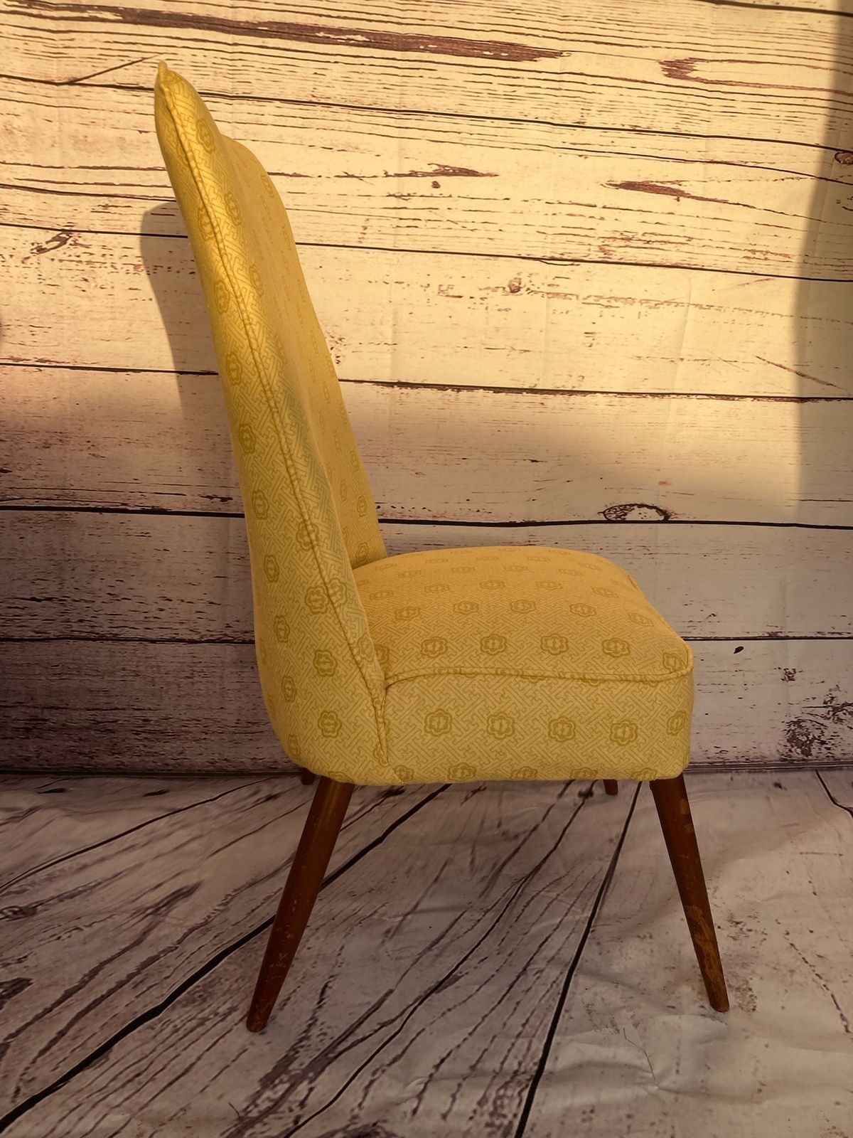1950's Metal Framed Cocktail Chair In Gp & J Baker Fabric photo 150.0