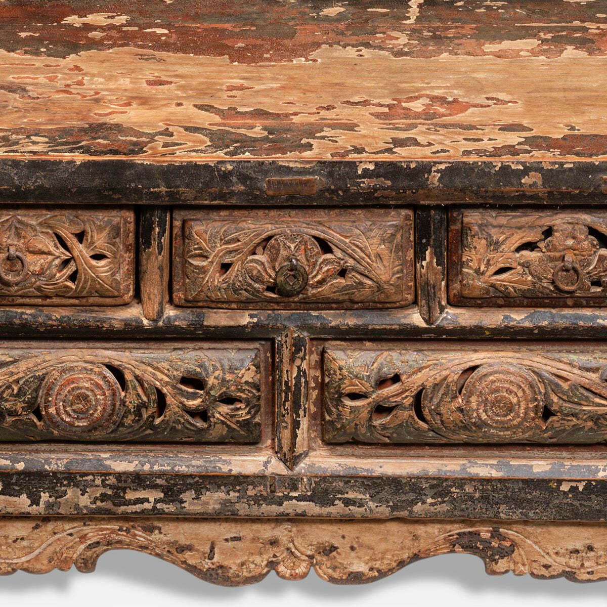 Carved Antique Shaanxi Kang Table photo buy
