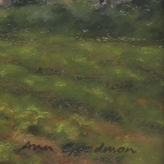 Pastel Painting By Ann Goodman. Title Is "Saint Pon De Mauchiens". photo for sale