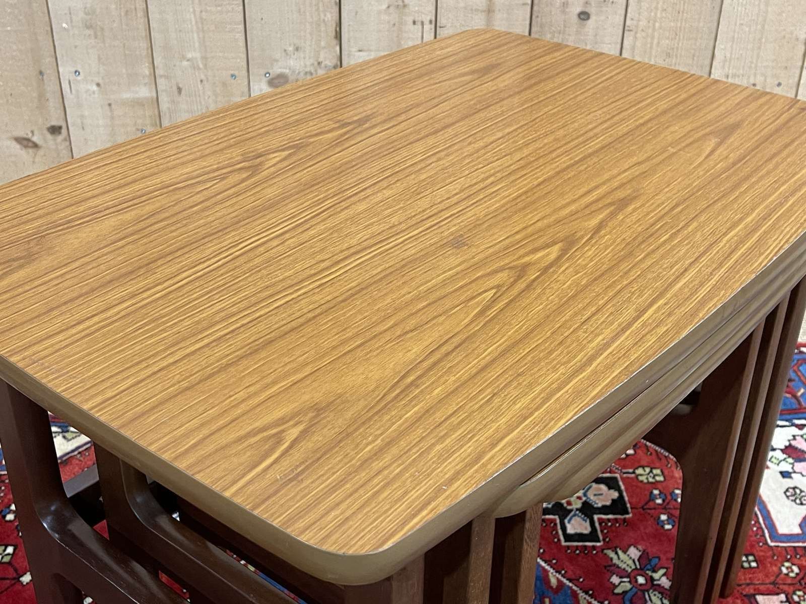 699.0 Set Of 3 Teak Nesting Tables From The 70s photo