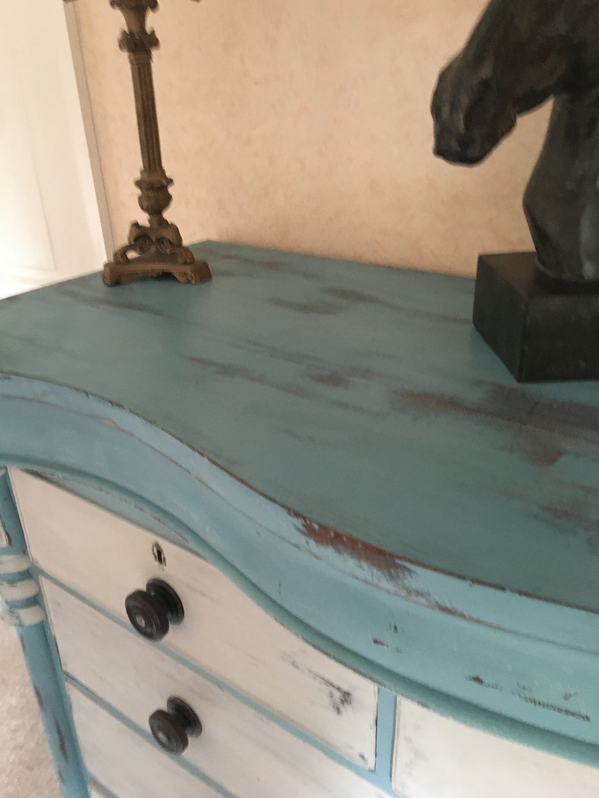 Large Painted French Chest Of Drawers photo Furniture