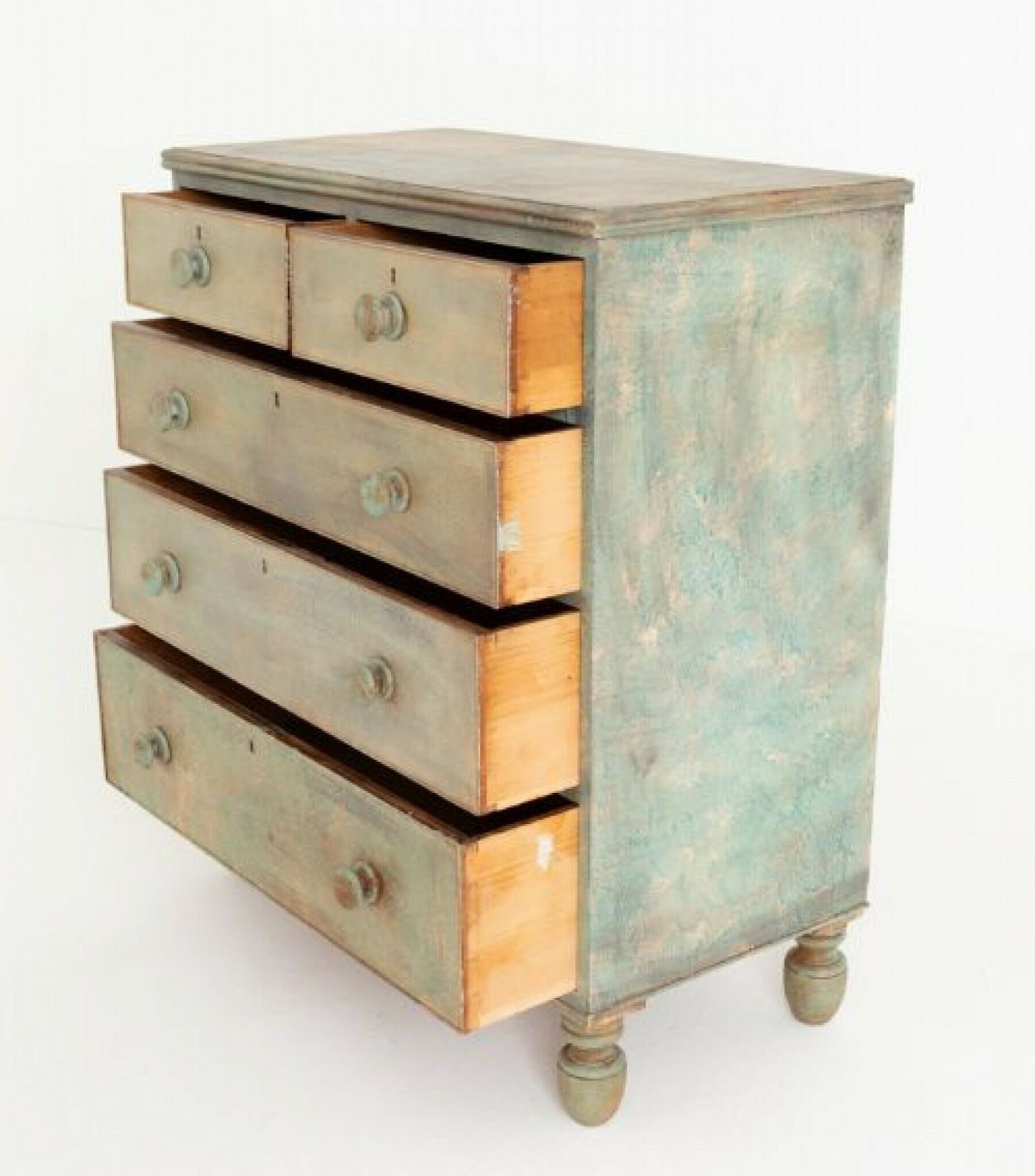 Victorian Painted Chest Of Drawers 1860 photo vinterior