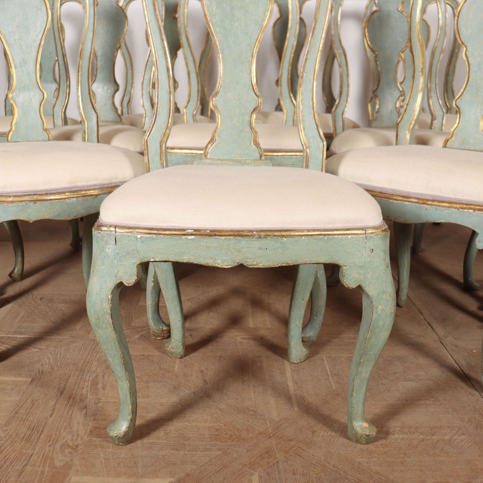Set Of 12 18th Century Italian Dining Chairs photo Furniture
