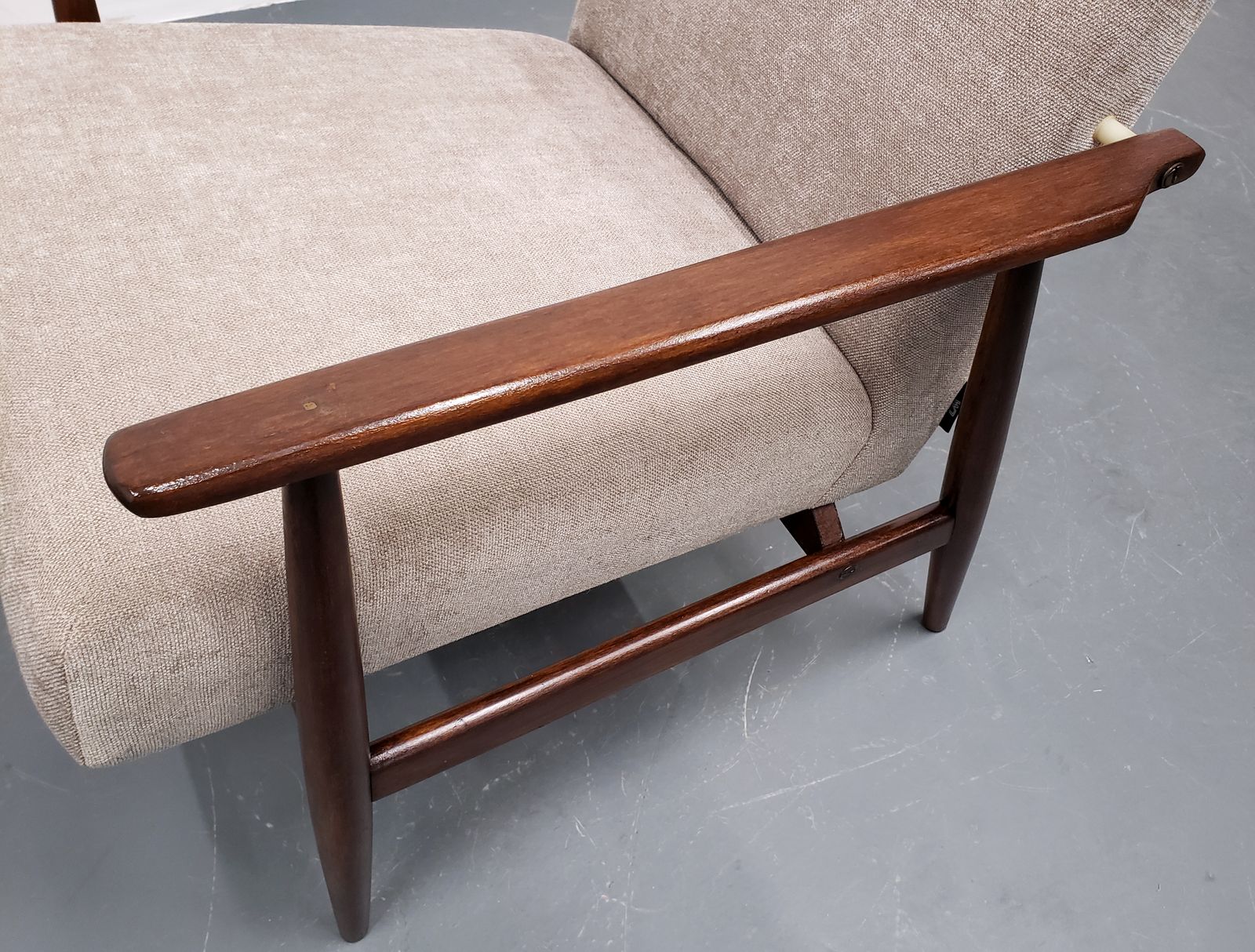 One Left   1960 Henryk Lis Mid Century Armchair In Beige photo Furniture