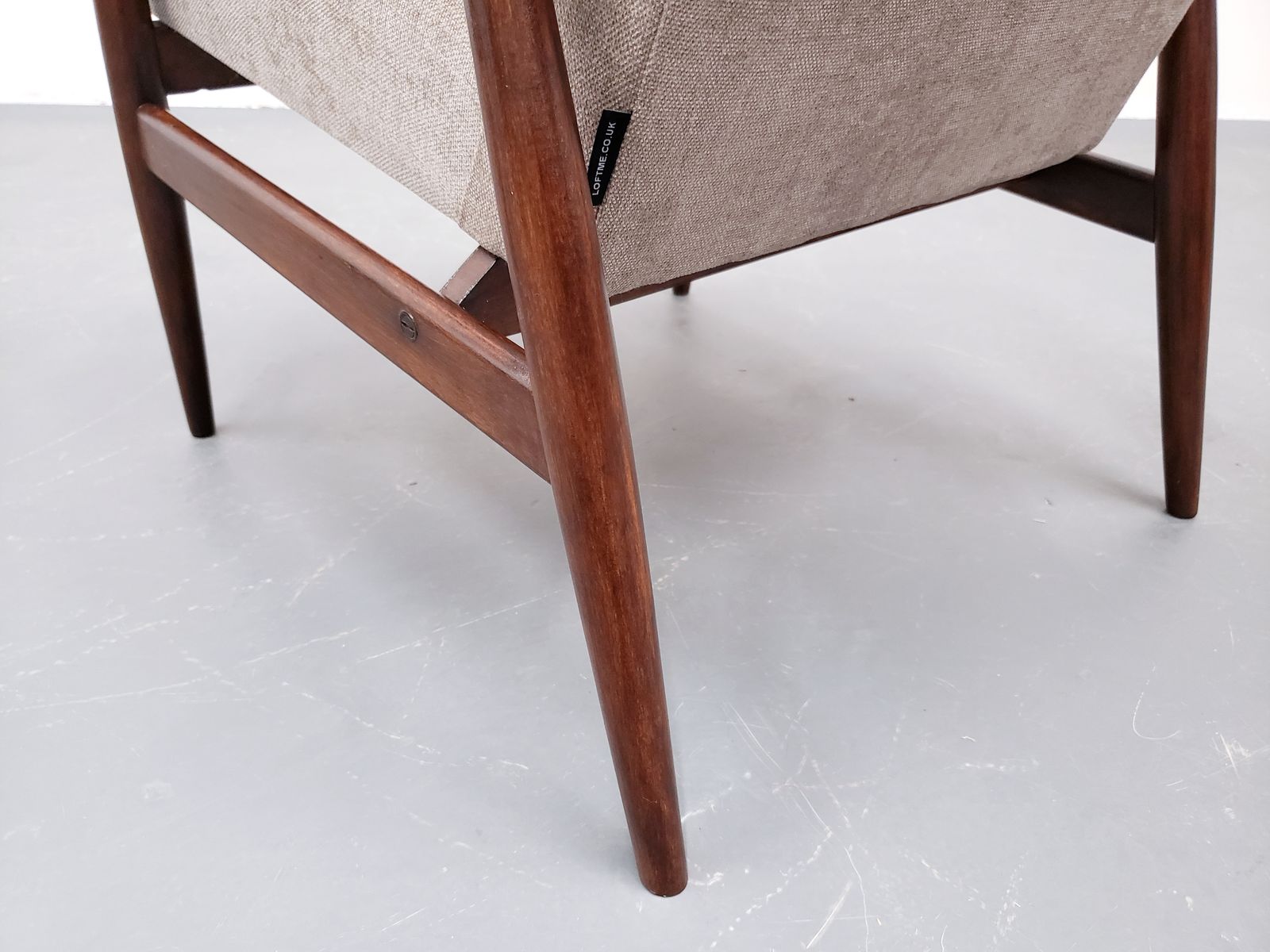 One Left   1960 Henryk Lis Mid Century Armchair In Beige photo buy