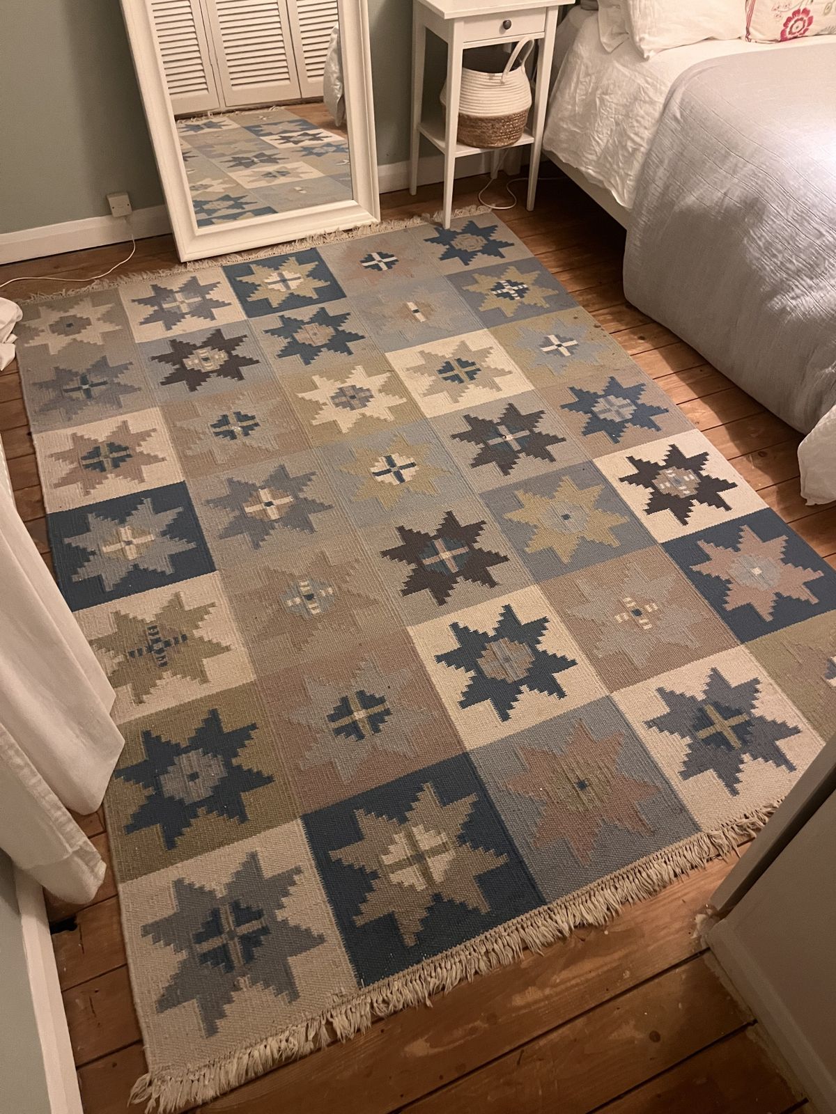 Vintage Scandinavian Rug Wool photo furniture