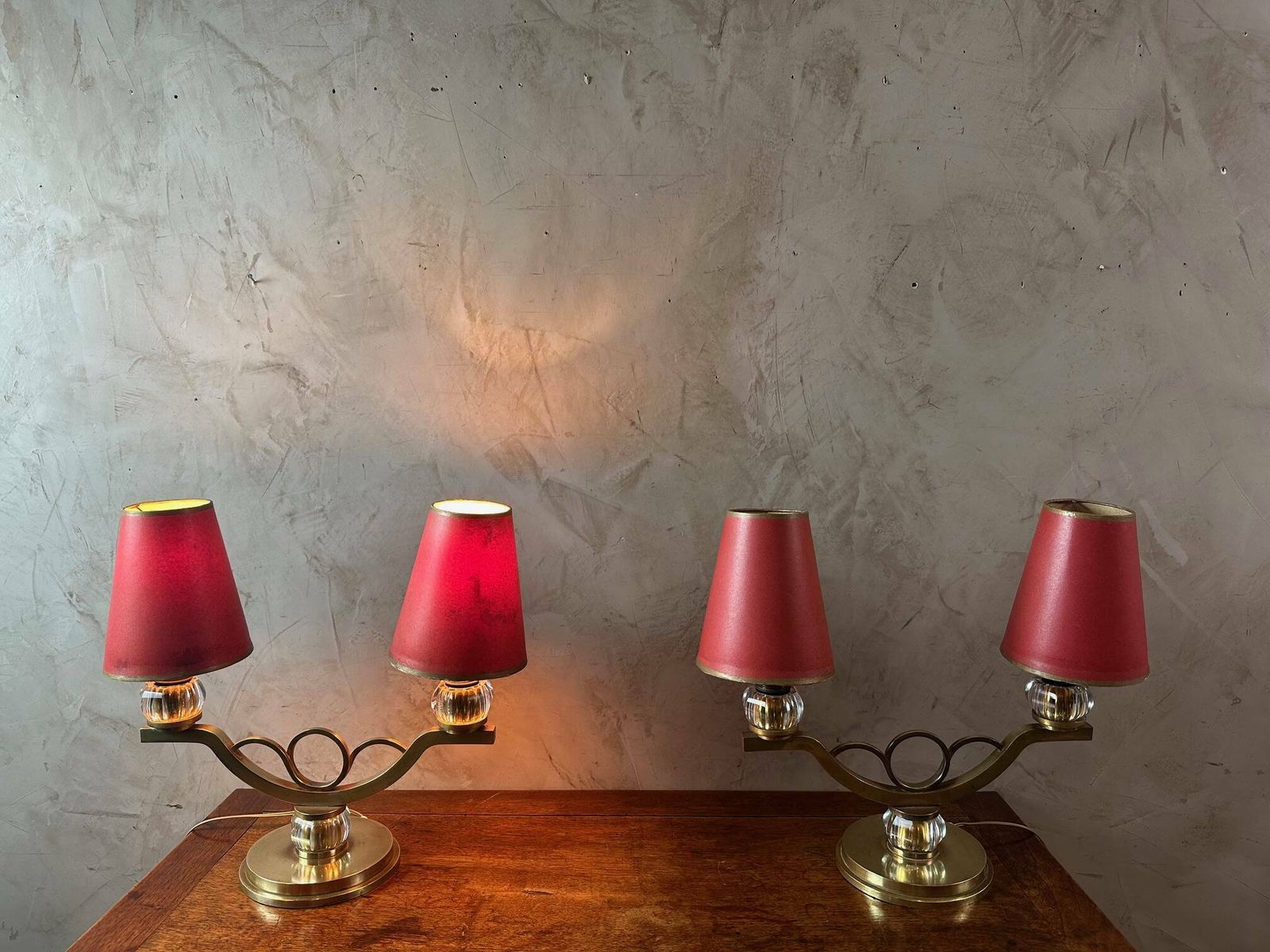 photo furniture Pair Of 1950 Lamps, 1950s, Vintage