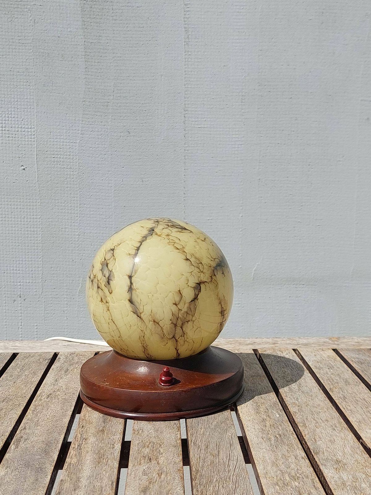 Antique Bedside Lamp / Art Deco Night Light / Art Deco Nightstand Lamp / Art Deco Bedside Lamp/ Vintage Desk Lamp/ Vintage Night Light /30's photo vinterior