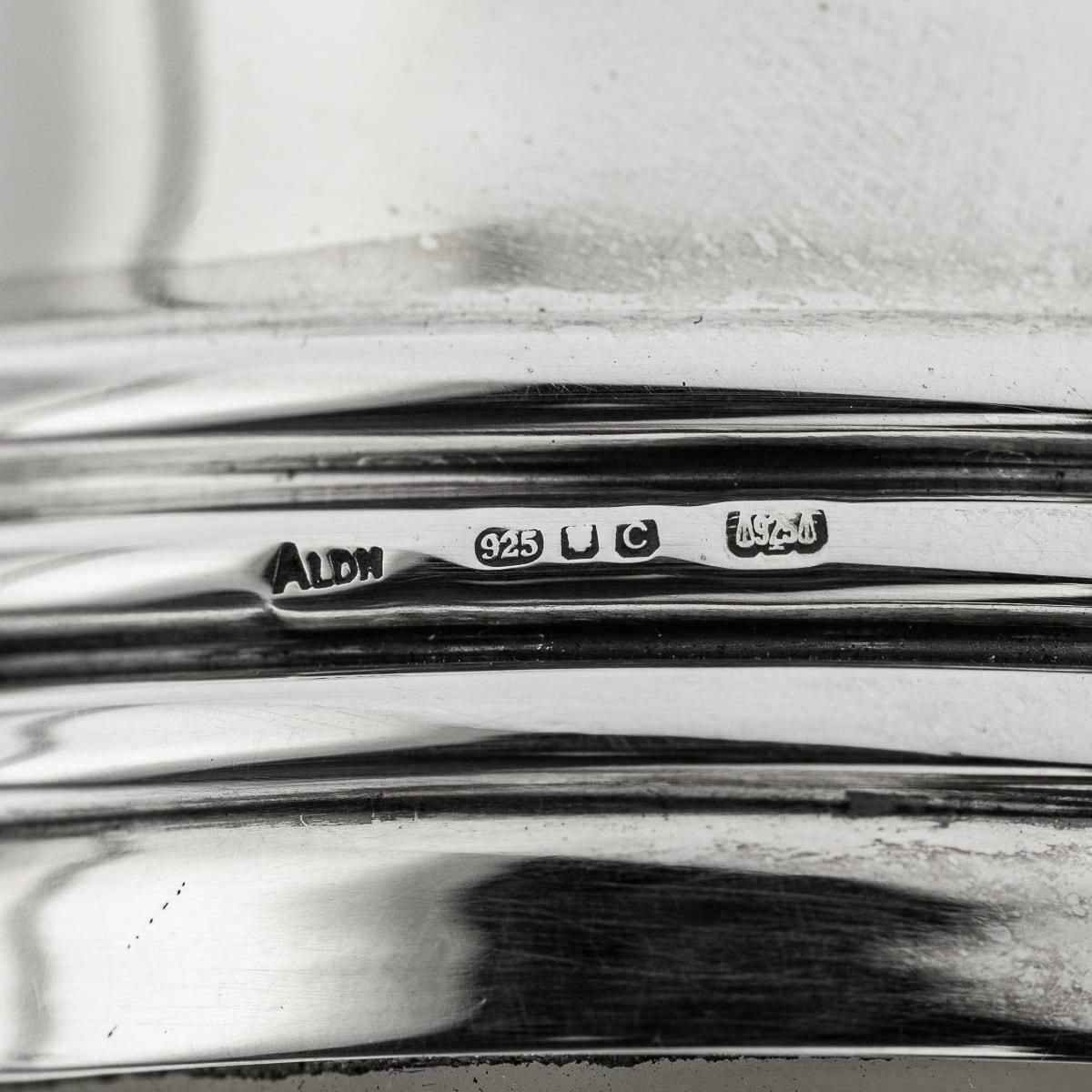 photo vinterior Modern 21st Century British Solid Silver Mounted Glass Wine Jug, Asprey C.2004