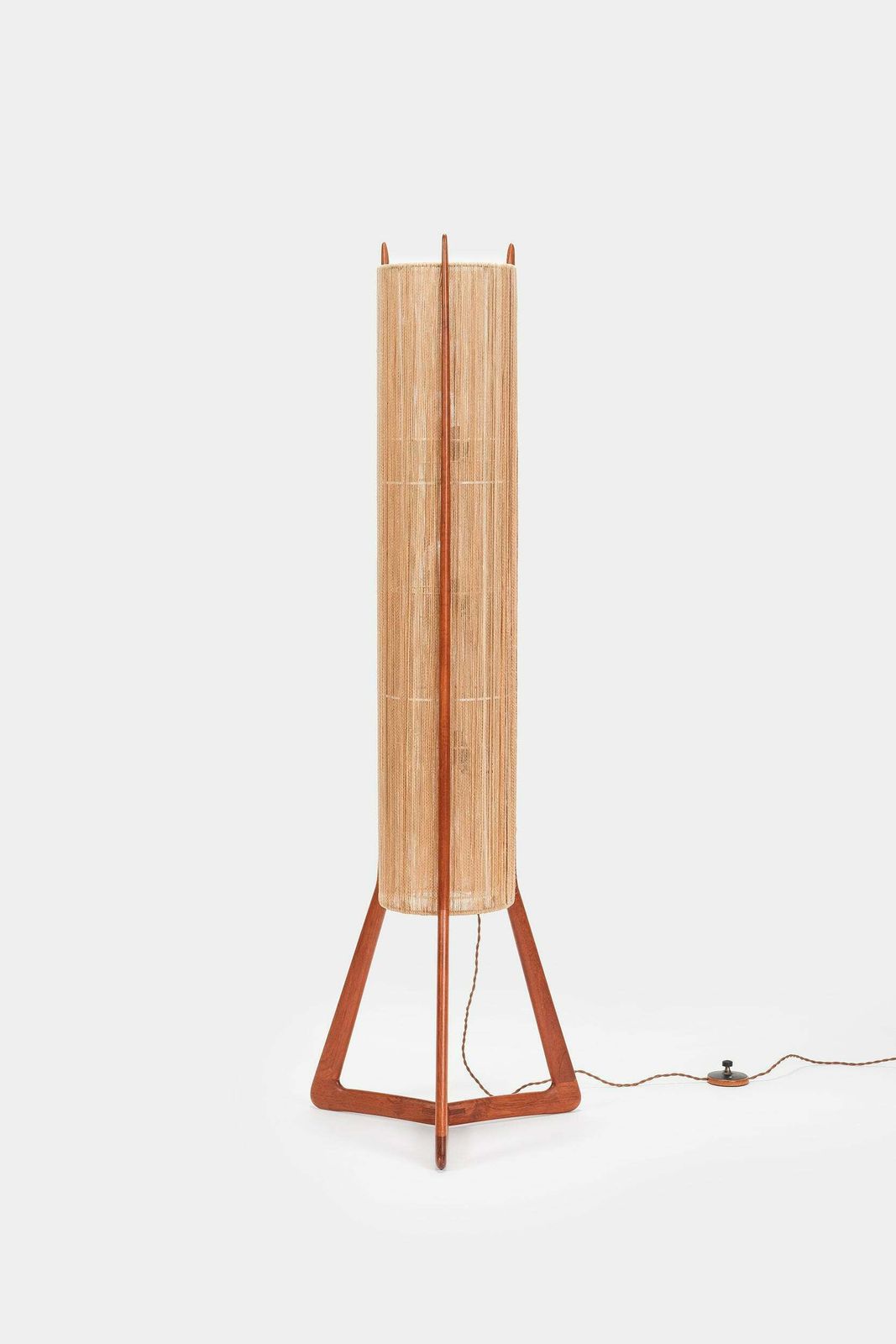 Attr. Peter Hvidt & Orla Mølgaard Nielsen Floor Lamp, Teak, 60s photo for sale