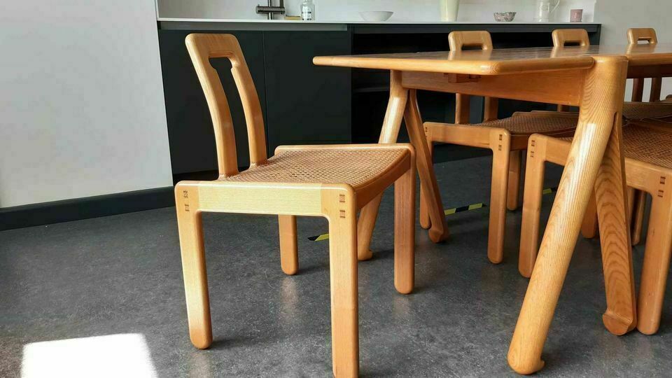 Bespoke George Ingham Ash Dining Table And Chairs photo buy