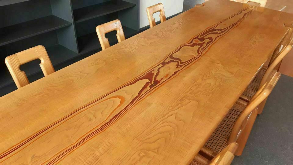photo furniture Bespoke George Ingham Ash Dining Table And Chairs