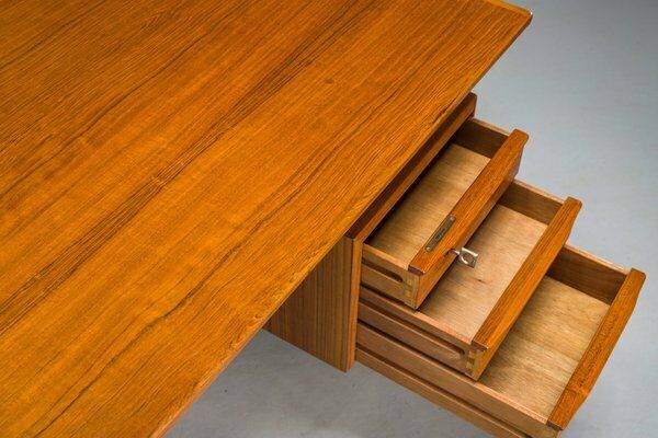 Danish Teak Desk By Peter Lovig Nielsen For Hedensted Mobelfabrik, 1972 photo Furniture