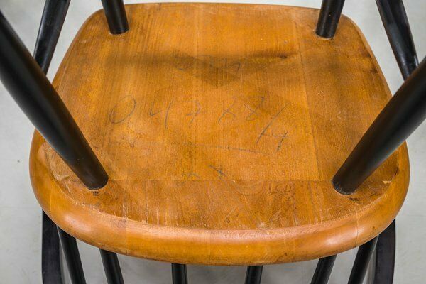 Fanett Dining Chairs Attributed To Ilmari Tapiovaara, 1960s, Set Of 5 photo for sale