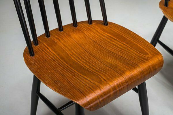 Fanett Dining Chairs Attributed To Ilmari Tapiovaara, 1960s, Set Of 5 photo 1590.0
