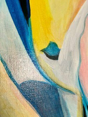 A. Nobre Madeira, Abstraction, 1975, Oil On Canvas photo Art