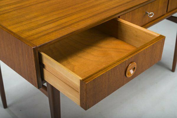 2343.0 Mid Century Teak Desk Attributed To Bartels Works, 1960s photo