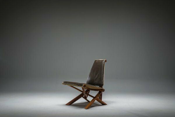 photo buy French S46 Dromadaire Chair By Pierre Chapo For Ebenisterie Seltz, 1970s