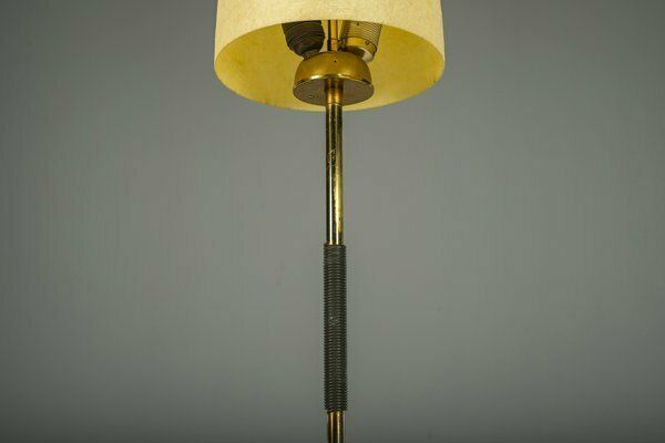 Vintage Floor Filigree Lamp With Fiberglass Shade, Germany, 1950s photo furniture