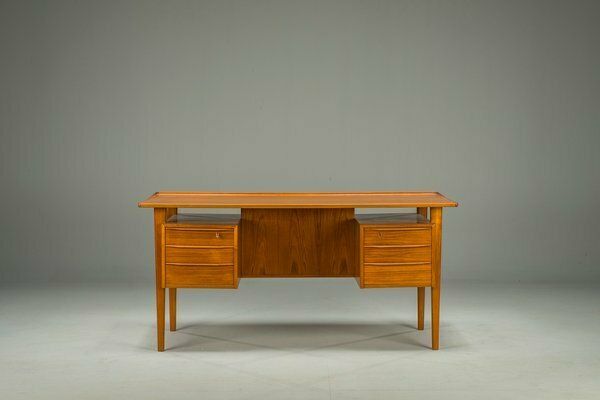 Danish Teak Desk By Peter Lovig Nielsen For Hedensted Mobelfabrik, 1964