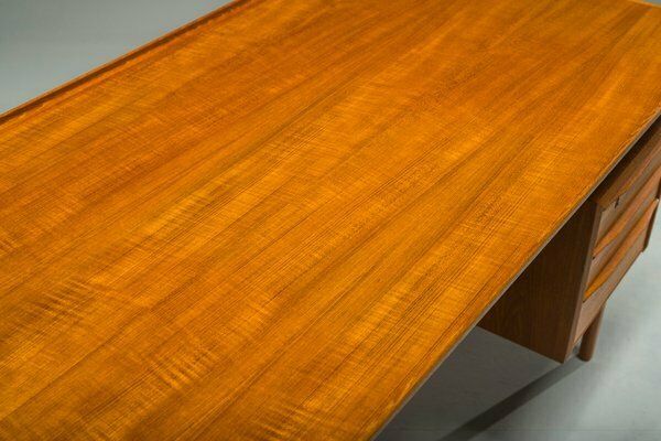 Danish Teak Desk By Peter Lovig Nielsen For Hedensted Mobelfabrik, 1964 photo Furniture