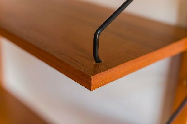 photo vintage Modular Wall Shelving System By Poul Cadovius For Cado, 1960s