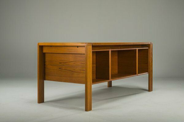 Furniture Mid Century Teak Freestanding Desk From Gv Møbler, 1960s photo
