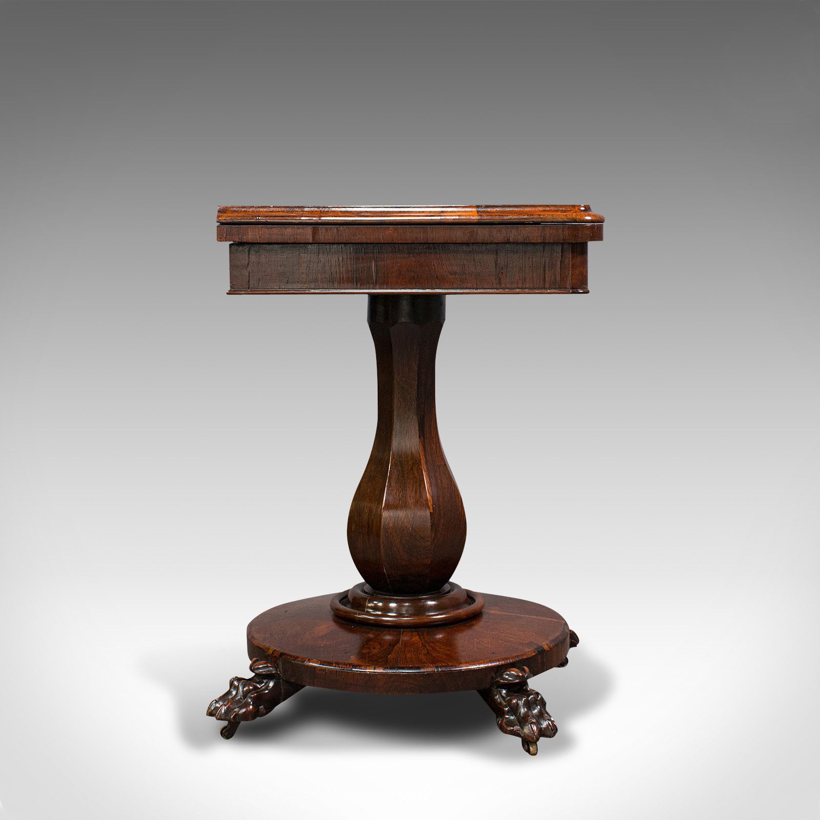 Folding Card Table, Rosewood, Games, Bridge, Newly Restored, Victorian photo furniture