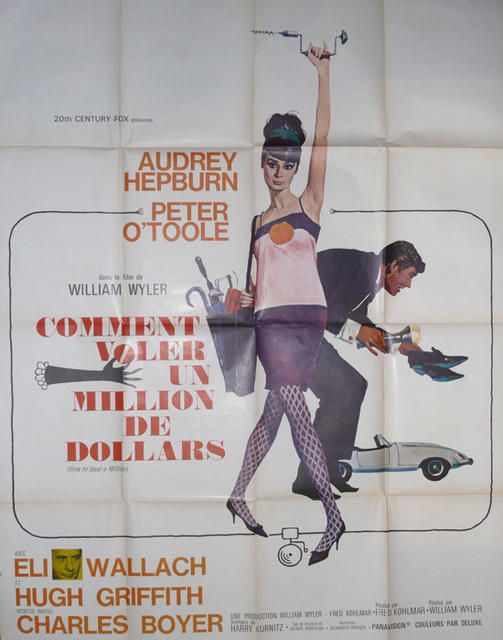 How To Steal A Million – Original Poster, Japan 1966. Audrey Hepburn photo furniture