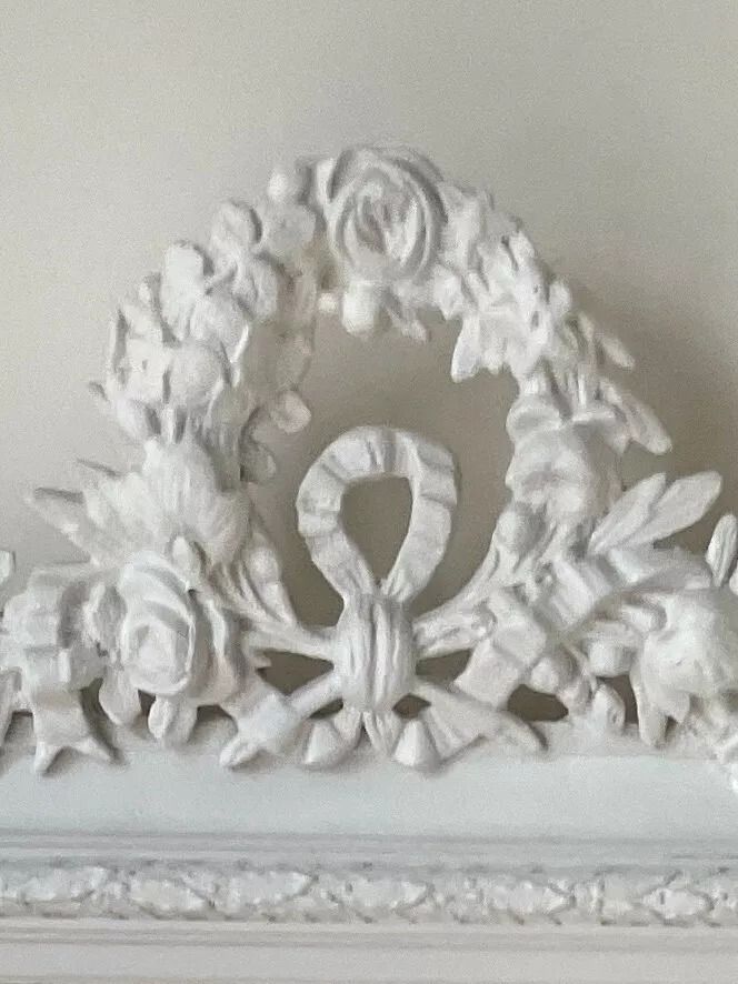 Rare Perfect Antique French Rococo White Full Length Floor Mirror photo Home Decor