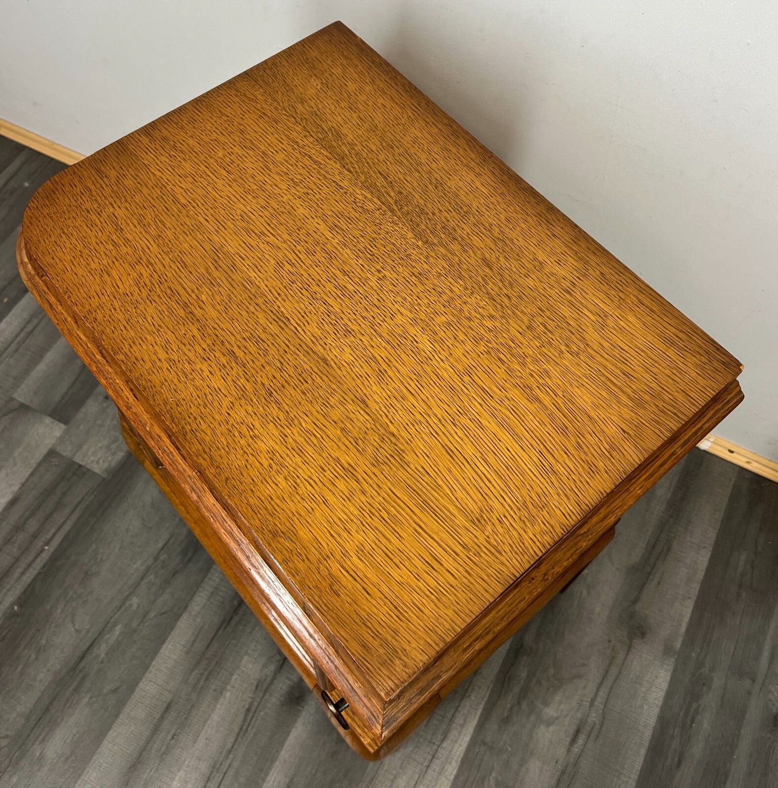 photo for sale Pair Of French Louis XVI Bedside Tables Nightstands Cabinets Lot 3450