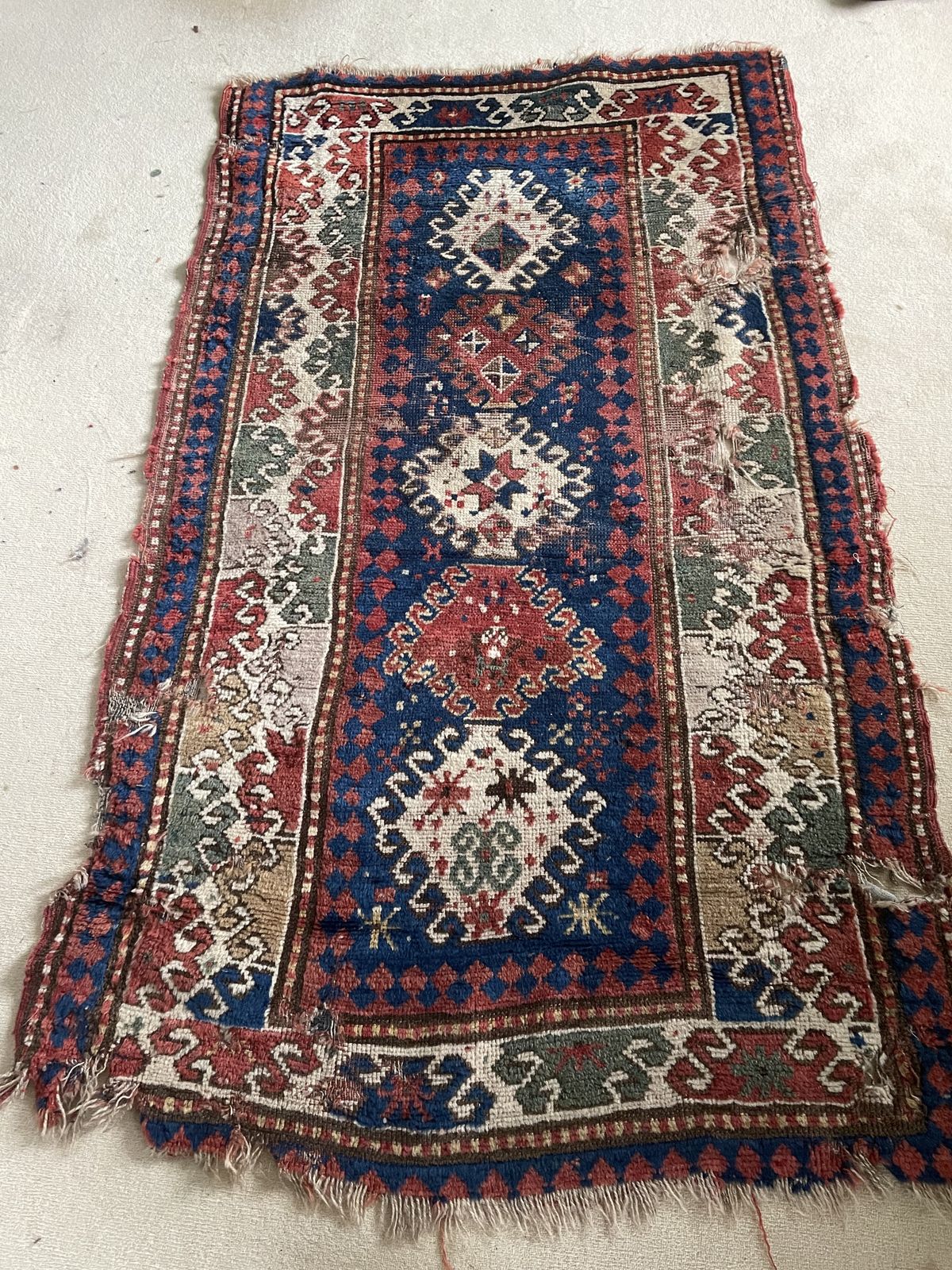 Antique Bordjalou Kazak Rug