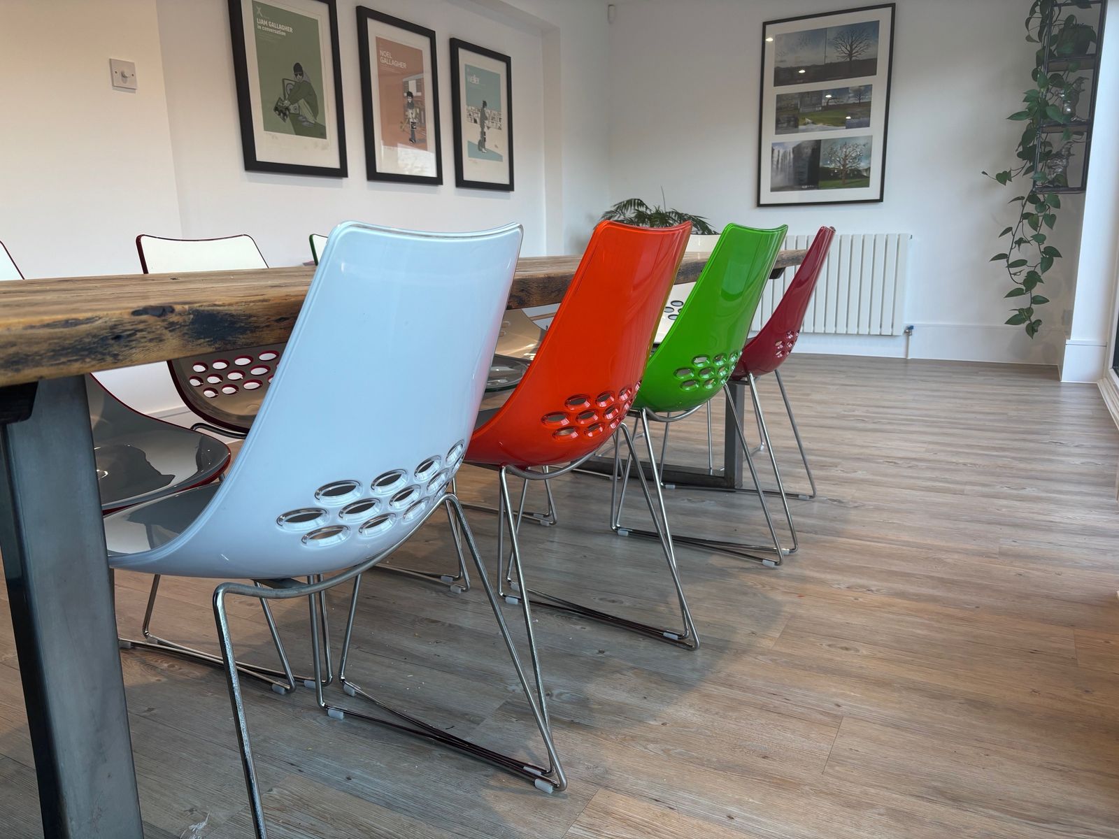Calligaris Italian Modern Jam Chairs, 10 Available, £100 Each photo vintage