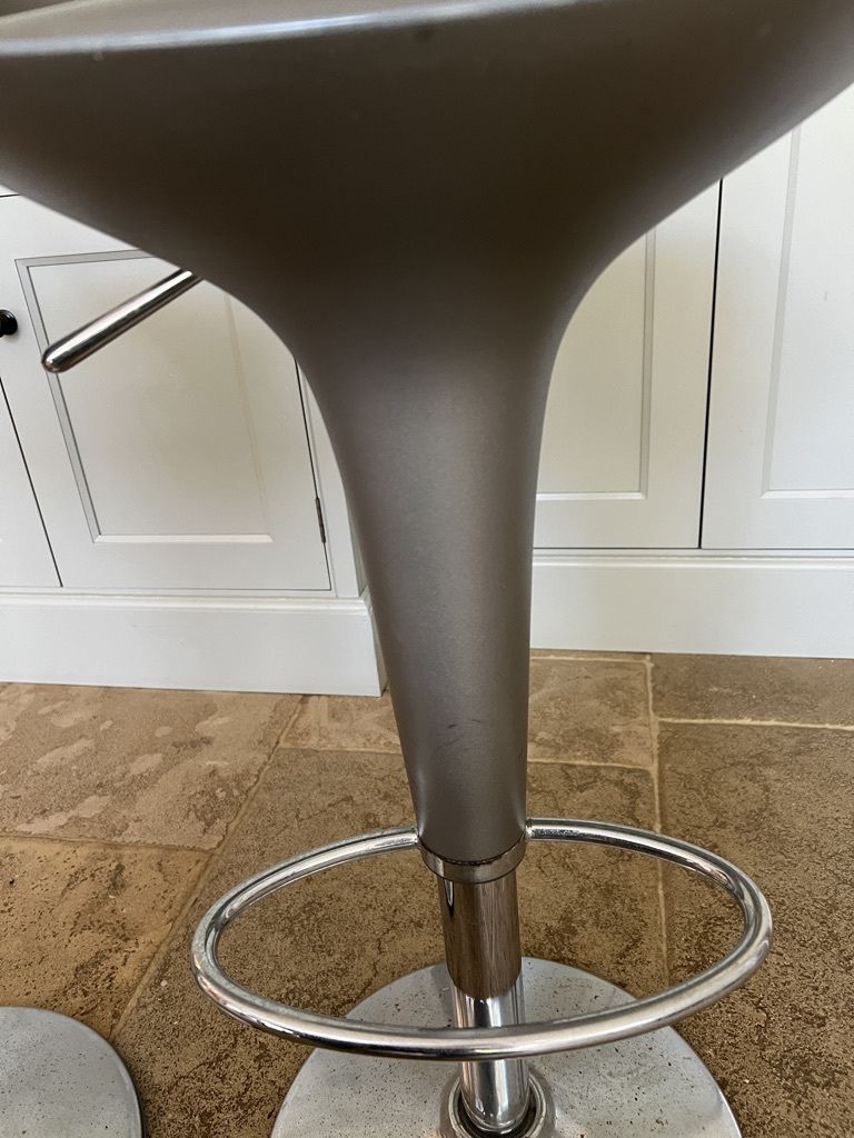 Pair Of Magis Bombo Swivel Barstool Designed By Stefano Giovannoni photo 300.0