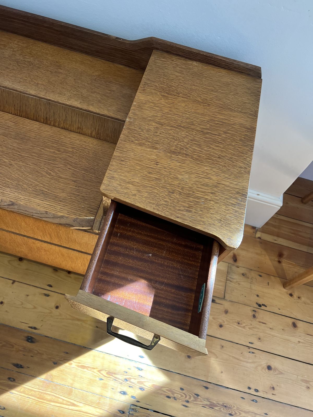 Mid Century Lebus Oak Chest Of Drawers photo buy