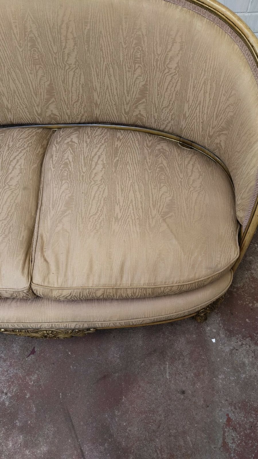 Diminutive Antique Louis XV Style Two Seater Salon Hall Sofa C1900 photo for sale