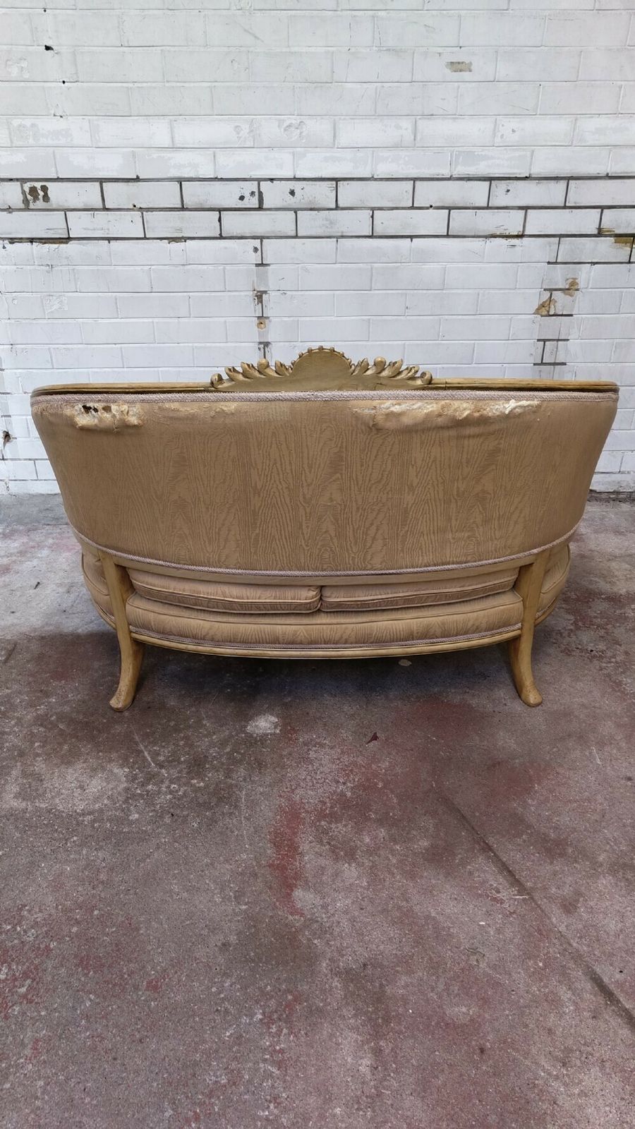 Diminutive Antique Louis XV Style Two Seater Salon Hall Sofa C1900 photo vinterior
