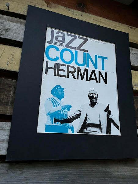 Vintage Jazz Journal Magazine Cover Artwork  Count Basie Woody Herman 1969 photo furniture