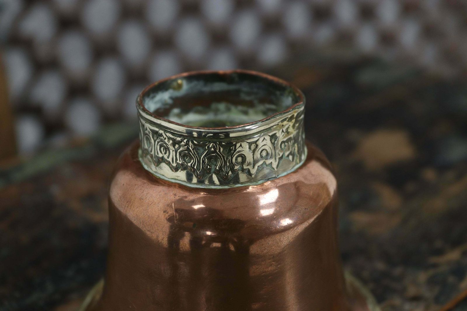 photo furniture 19th Century Tibetan Ceremonial Cups With Silver Band