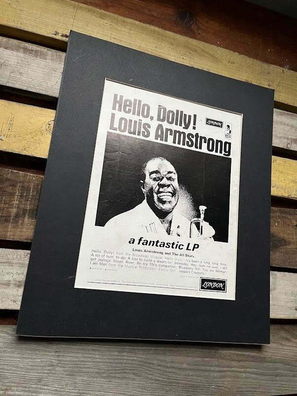 Vintage Jazz Journal Magazine Cover Artwork   Louis Armstrong photo furniture