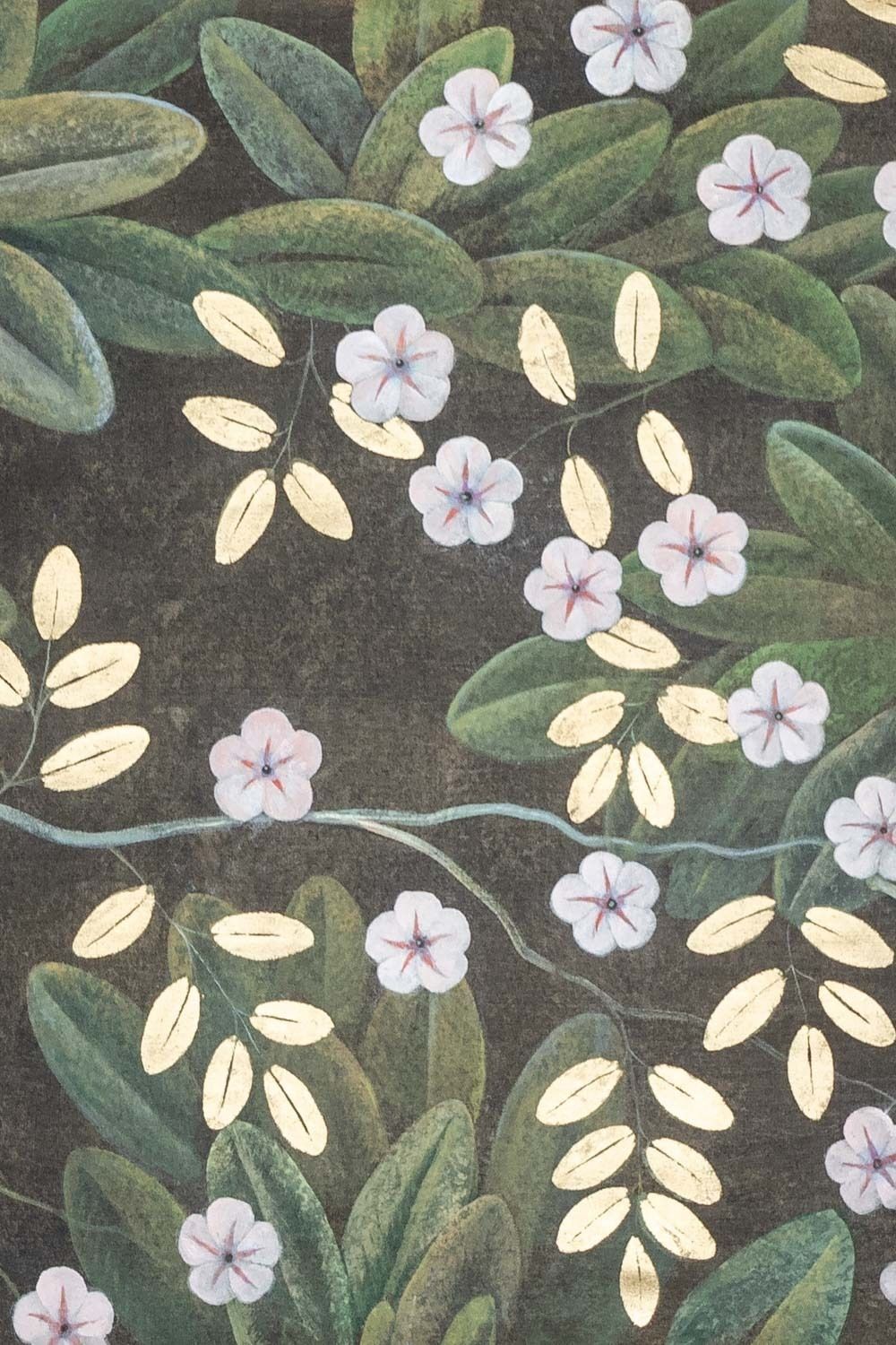 Painted Canvas Representing Flowers And Birds. Contemporary Work. photo for sale